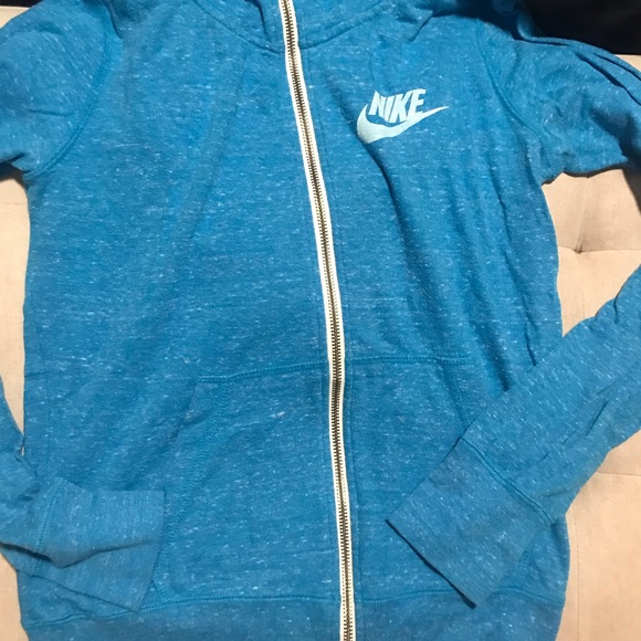blue nike zip up